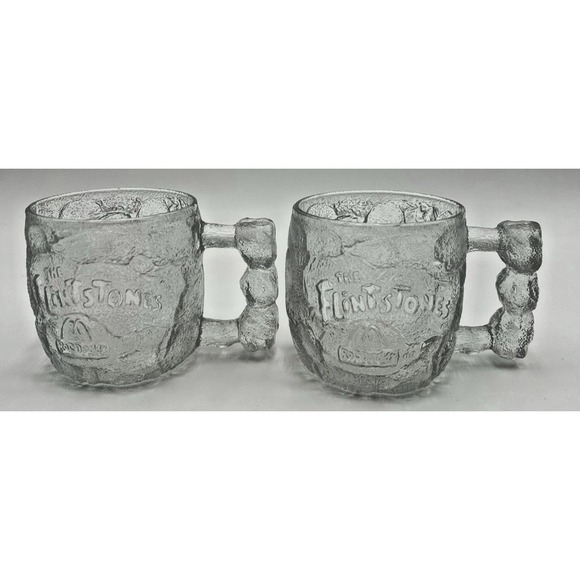 McDonald's Other - Vintage 1993 McDonald's Flintstones Rocky Road Mugs Glass Set Of 2